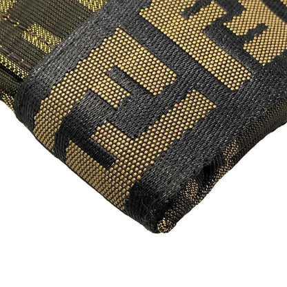 Fendi Shoulder Bag Zucca Pattern Khaki Black Brown Leather