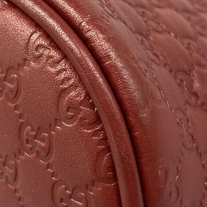 Gucci Handbag Micro Guccissima Red Leather