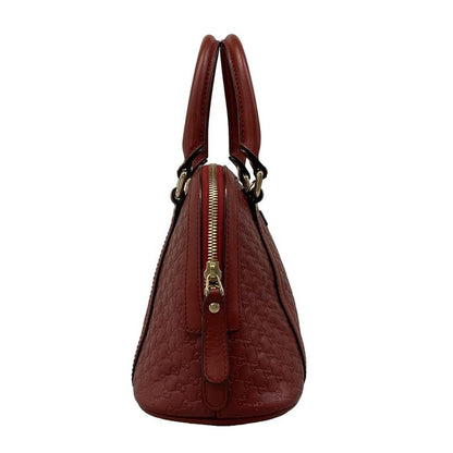 Gucci Handbag Micro Guccissima Red Leather