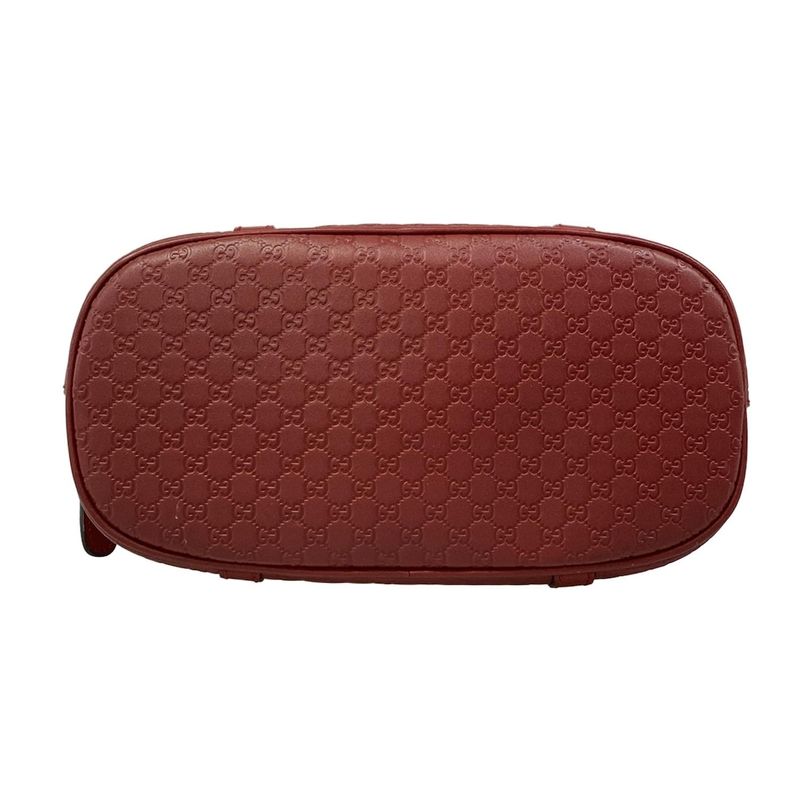 Gucci Handbag Micro Guccissima Red Leather