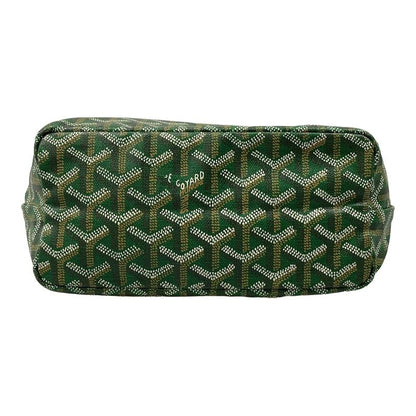 Goyard Tote Saint Louis Junior Green White Orange Markage with Initials