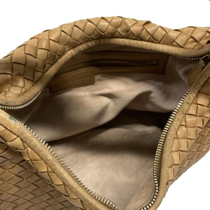 Bottega Veneta Handbag Intrecciato Brown Beige Leather
