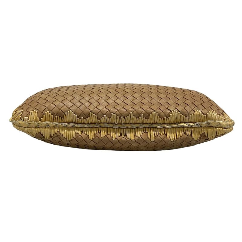 Bottega Veneta Handbag Intrecciato Brown Beige Leather