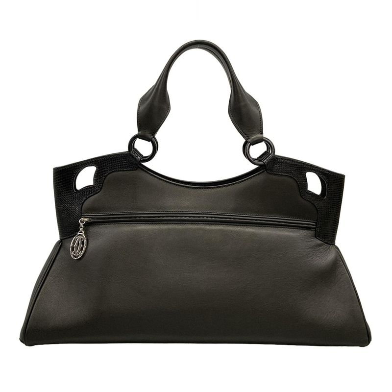 Cartier Handbag Marcello Black Leather