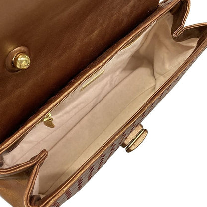 Bottega Veneta Handbag Intrecciato Bronze Leather