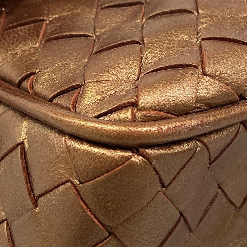 Bottega Veneta Handbag Intrecciato Bronze Leather