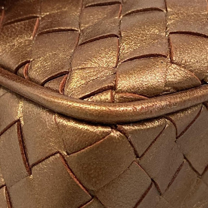 Bottega Veneta Handbag Intrecciato Bronze Leather