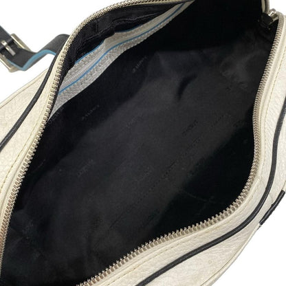 Loewe Handbag Senda White Black Leather