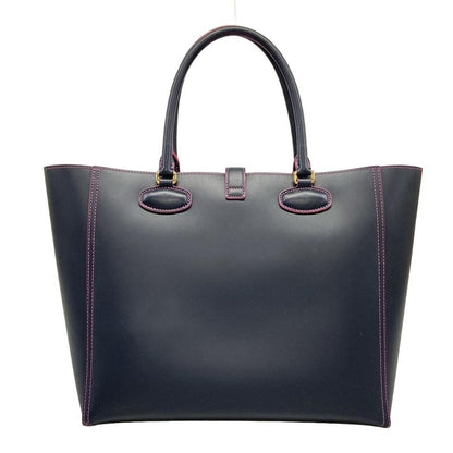 Loewe Tote Leo Navy Leather X Pink