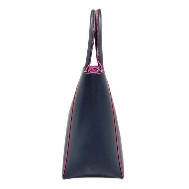 Loewe Tote Leo Navy Leather X Pink
