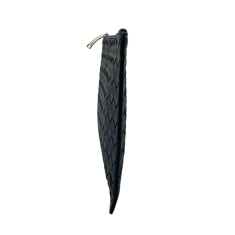 Bottega Veneta Clutch Intrecciato Navy Leather