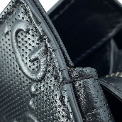 Gucci Tote GG Embossed Leather Black