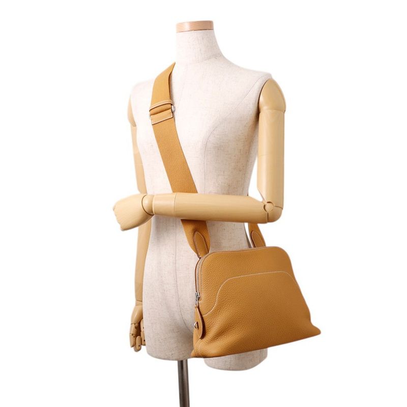 Hermes Shoulder Bag Bolide Messenger Natural Sable Silver Togo