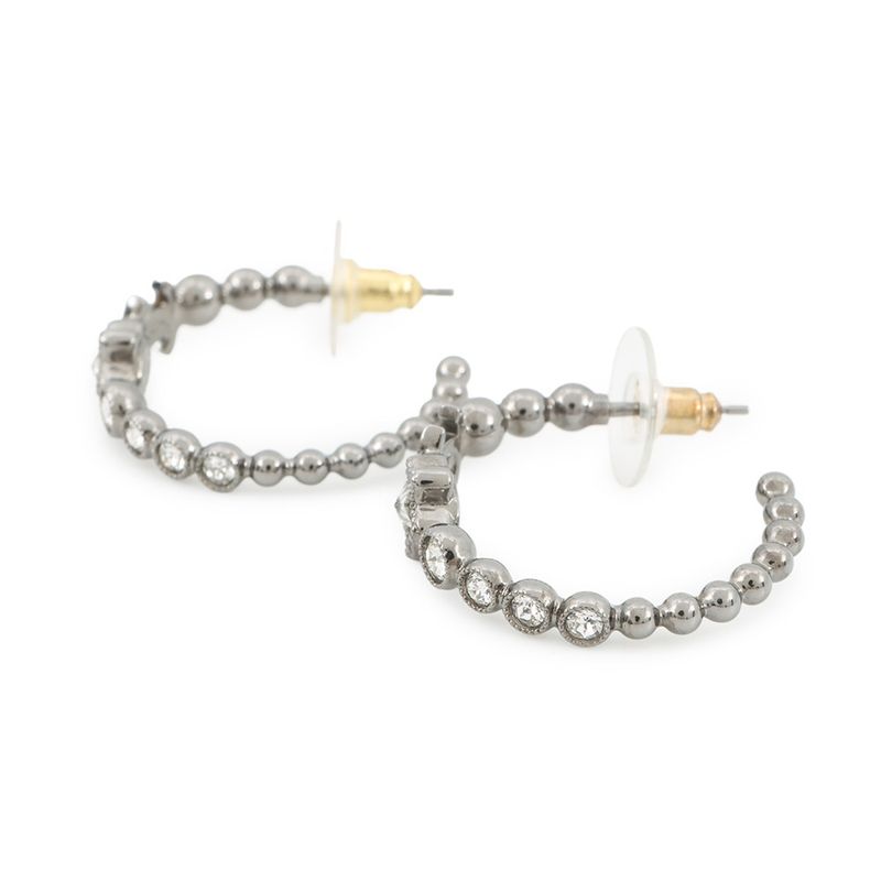 Chanel Earrings CC Logo Rhinestone Star
