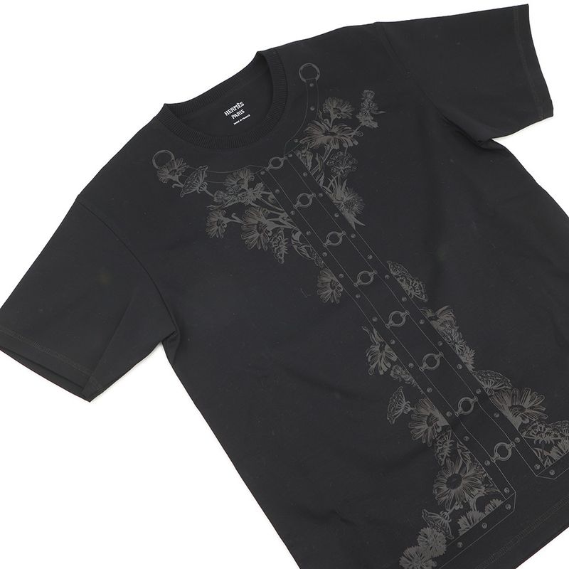 Hermes T-Shirt Cartouche Cotton 34 Maxi Short