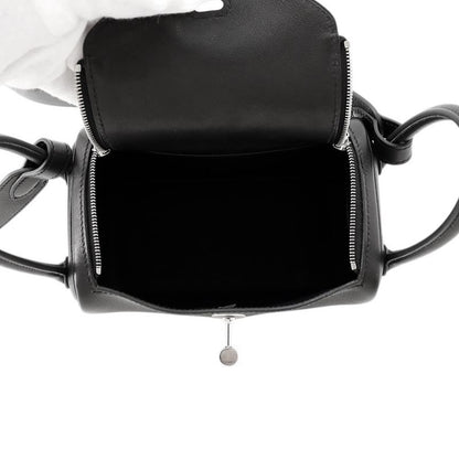 Hermes Lindy Mini Black Silver Volupt 2-Way
