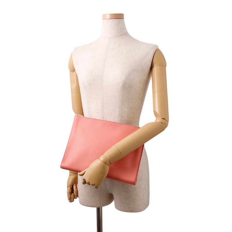 Hermes Pouch Zip Ando Roseuete Silver Roseate