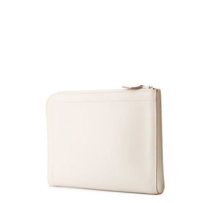 Hermes Clutch Zip Tablet Beton Silver Color Second