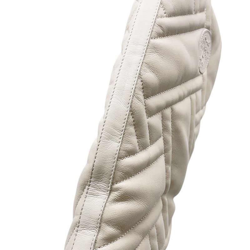 Hermes Boots Leather 36.5 Shoes White Black