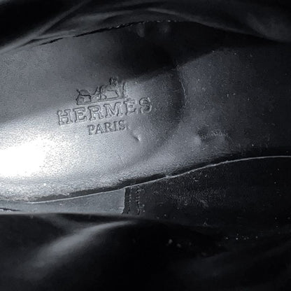 Hermes Boots Leather 36.5 Shoes White Black