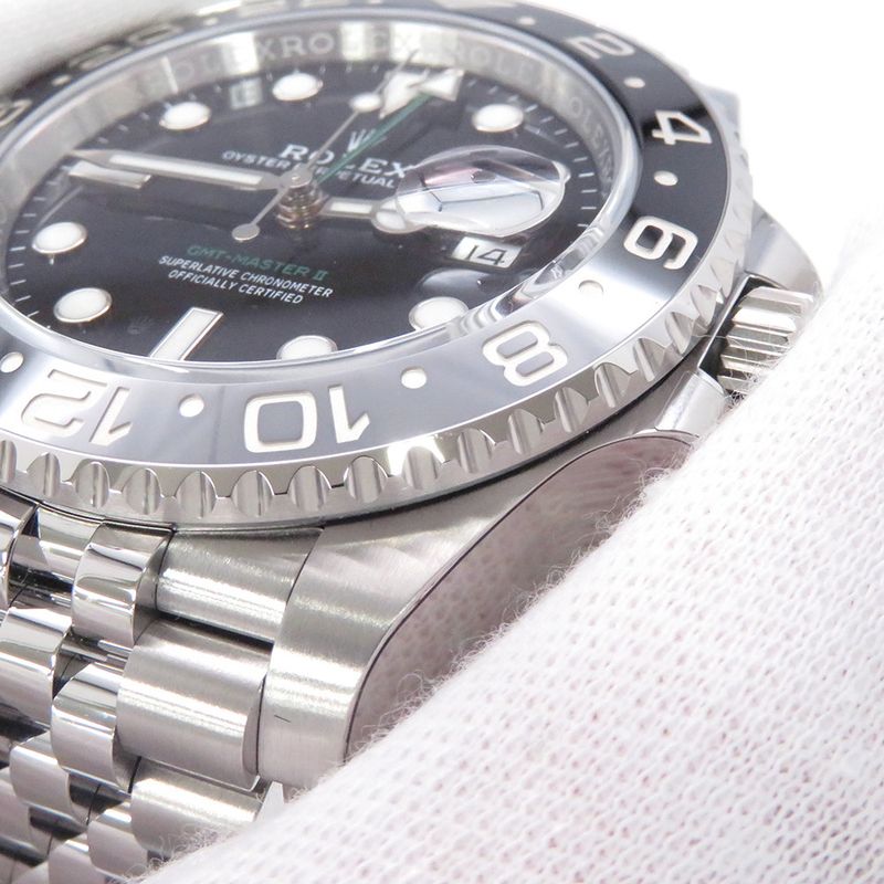 Rolex Gmt Master 2 Roulette Watch Black Dial