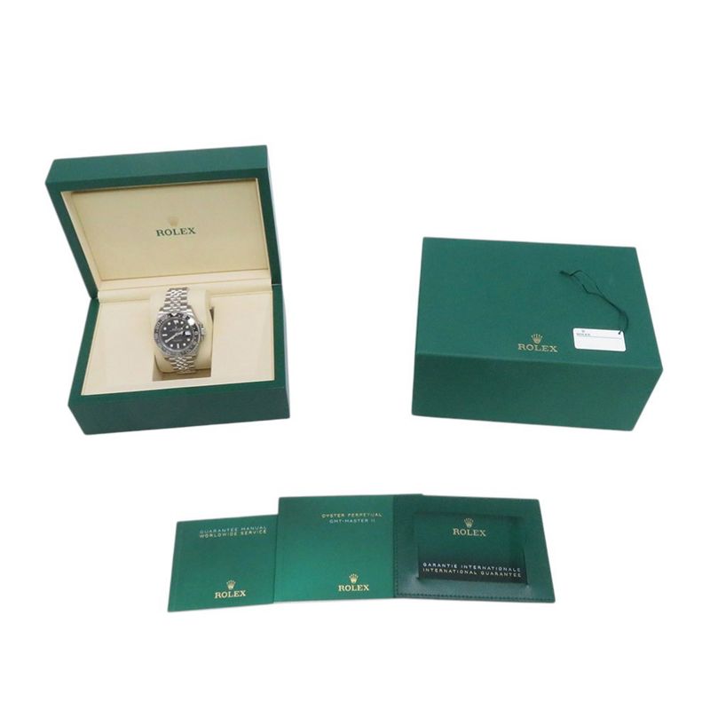 Rolex Gmt Master 2 Roulette Watch Black Dial