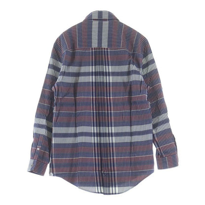 Louis Vuitton Regular Color Long Sleeve Shirt Check Pattern Red Blue