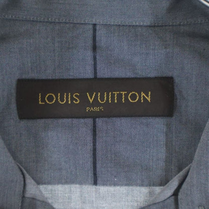Louis Vuitton Chepron Stripe Long Sleeve Shirt Top Gray