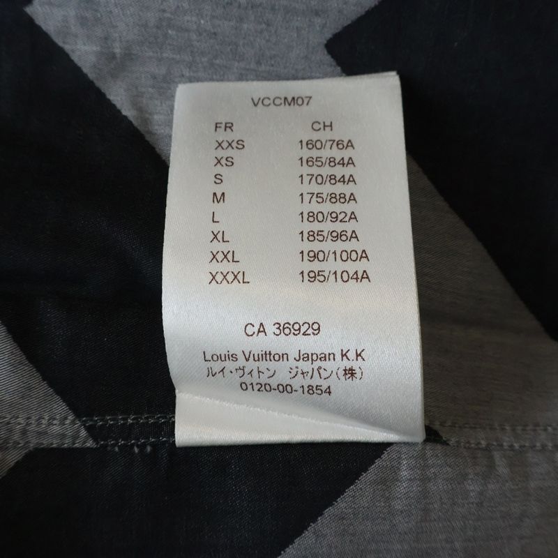 Louis Vuitton Chepron Stripe Long Sleeve Shirt Top Gray