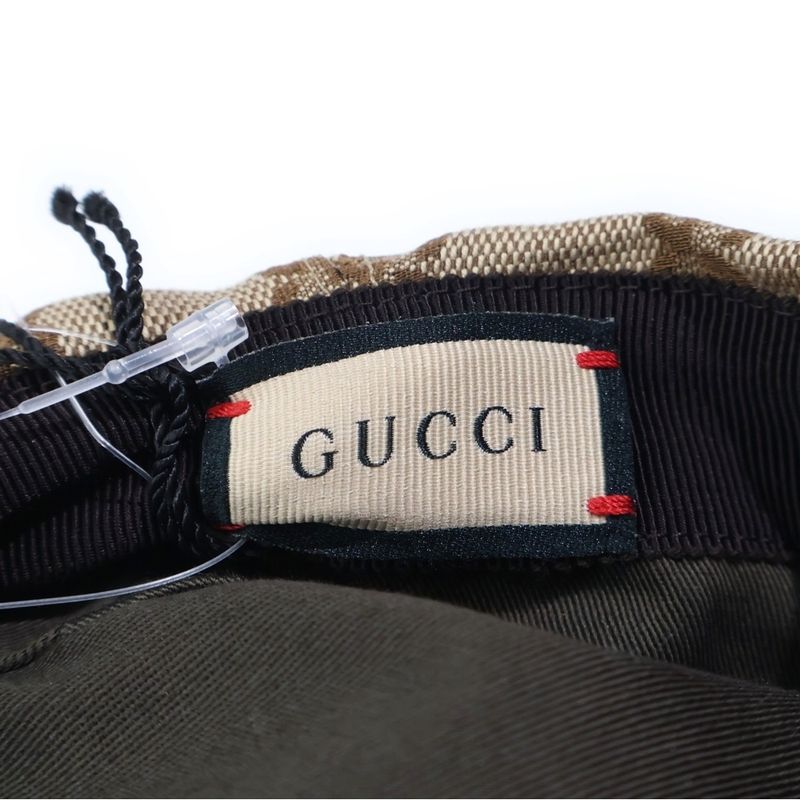 Gucci GG Canvas Flat Cap Beige