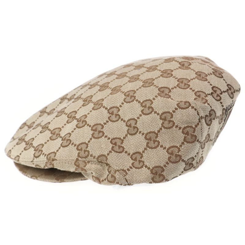 Gucci GG Canvas Flat Cap Beige