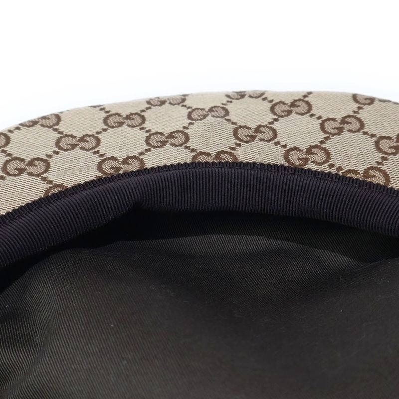Gucci GG Canvas Flat Cap Beige
