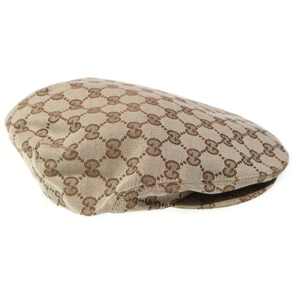 Gucci GG Canvas Flat Cap Beige