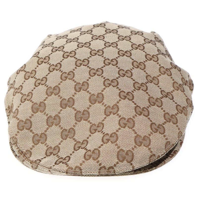 Gucci GG Canvas Flat Cap Beige