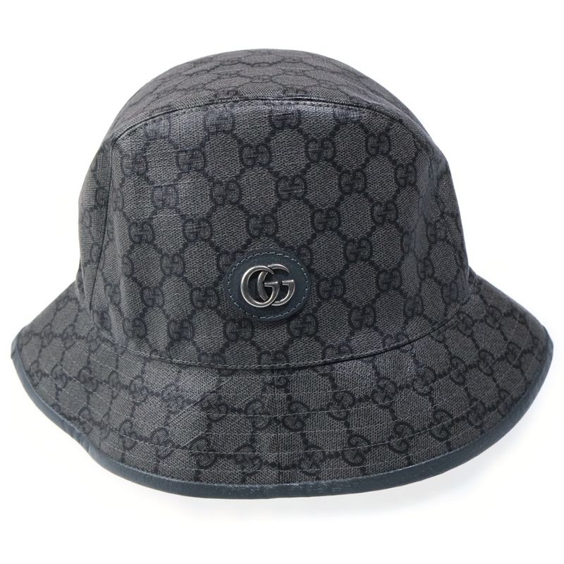 Gucci Fedora Not Defined GG Supreme Bucket Hat Gray