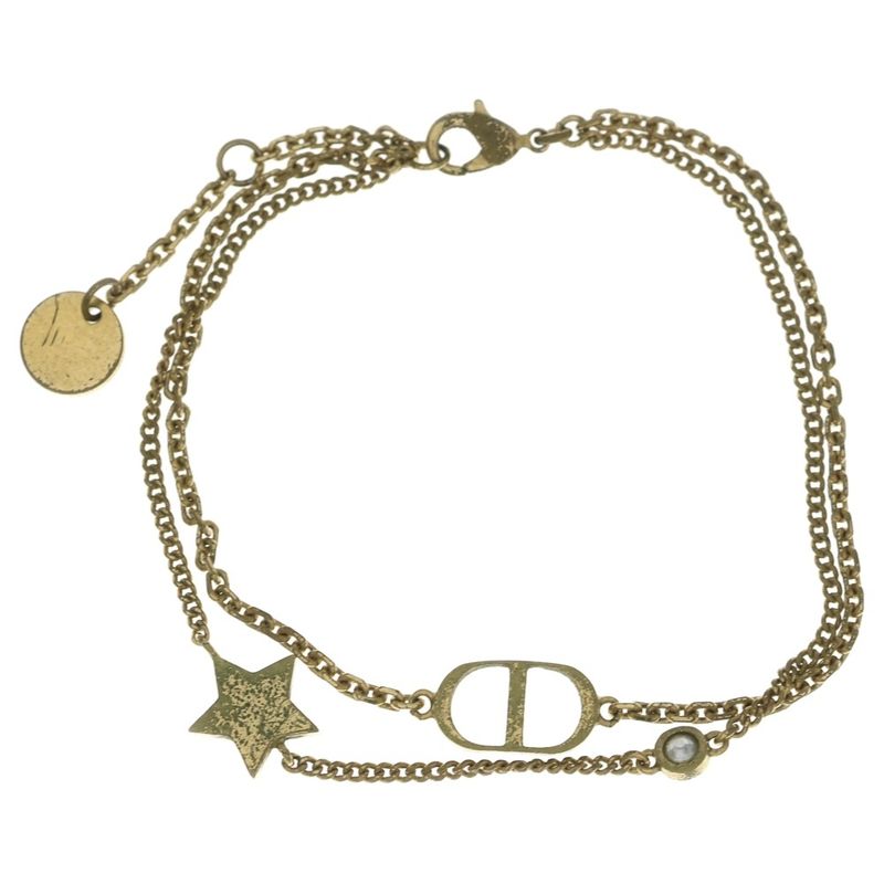 Dior Logo Lightstone Bracelet Star Gold