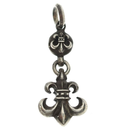 Chrome Hearts BS Fleur Charm Silver Necklace Top