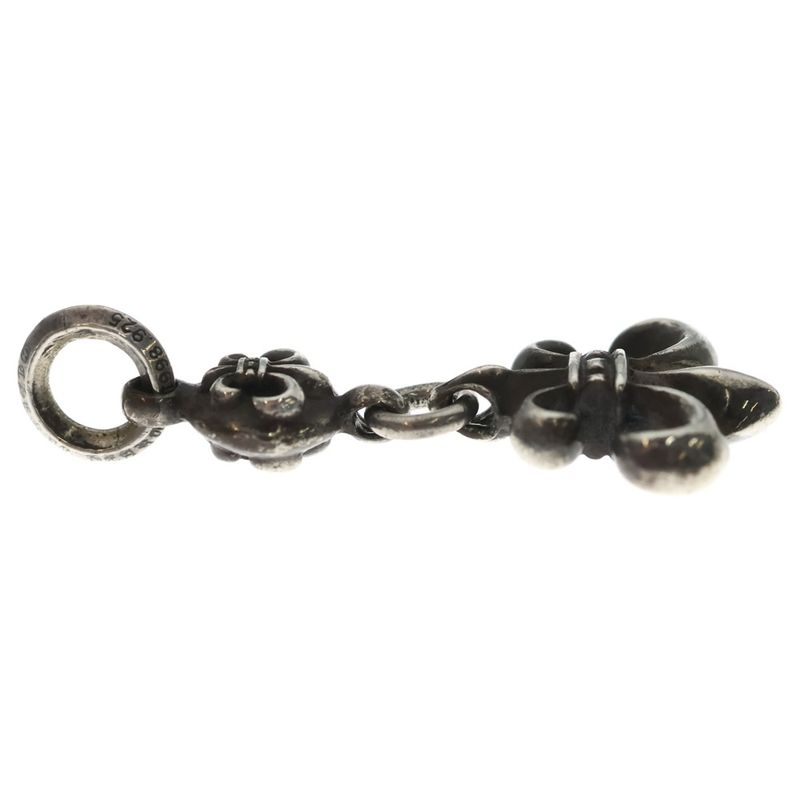Chrome Hearts BS Fleur Charm Silver Necklace Top