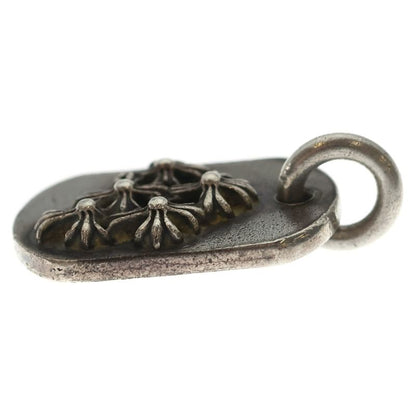 Chrome Hearts Raised Dogtag Dog Tag Charm Silver Necklace Top