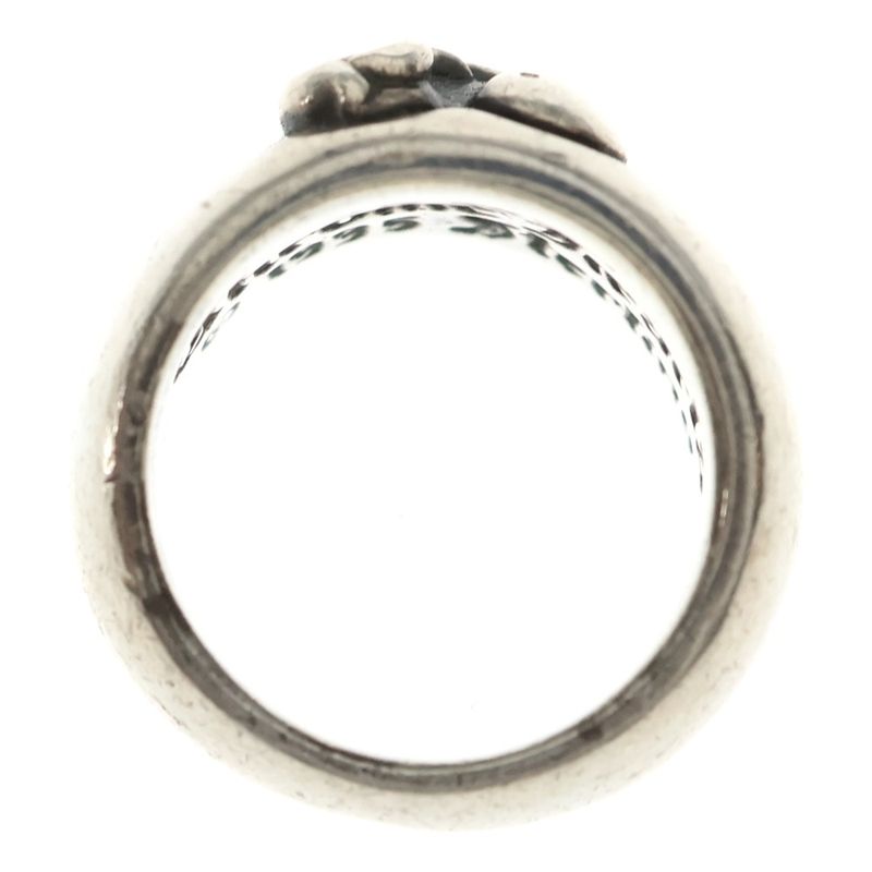 Chrome Hearts Heart in Band Silver Ring