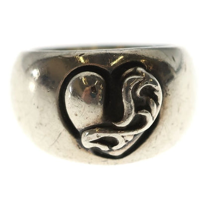 Chrome Hearts Heart in Band Silver Ring