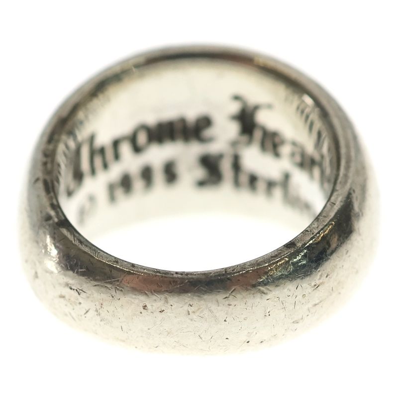Chrome Hearts Heart in Band Silver Ring
