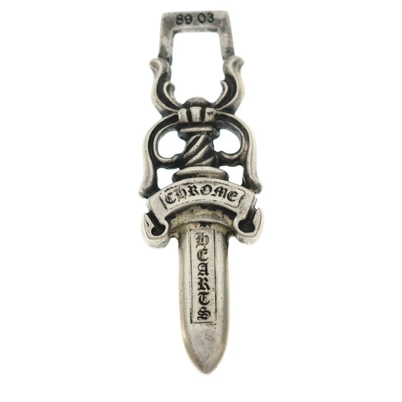 Chrome Hearts 10 Dagger Pendant Top Silver