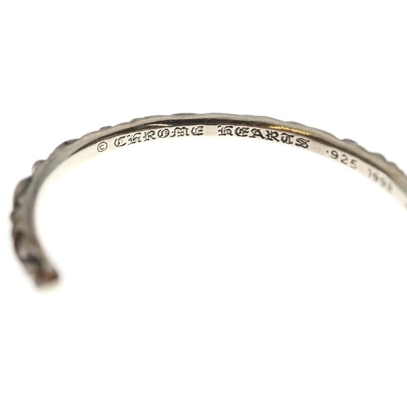 Chrome Hearts Bangle Scroll Band Bracelet Silver