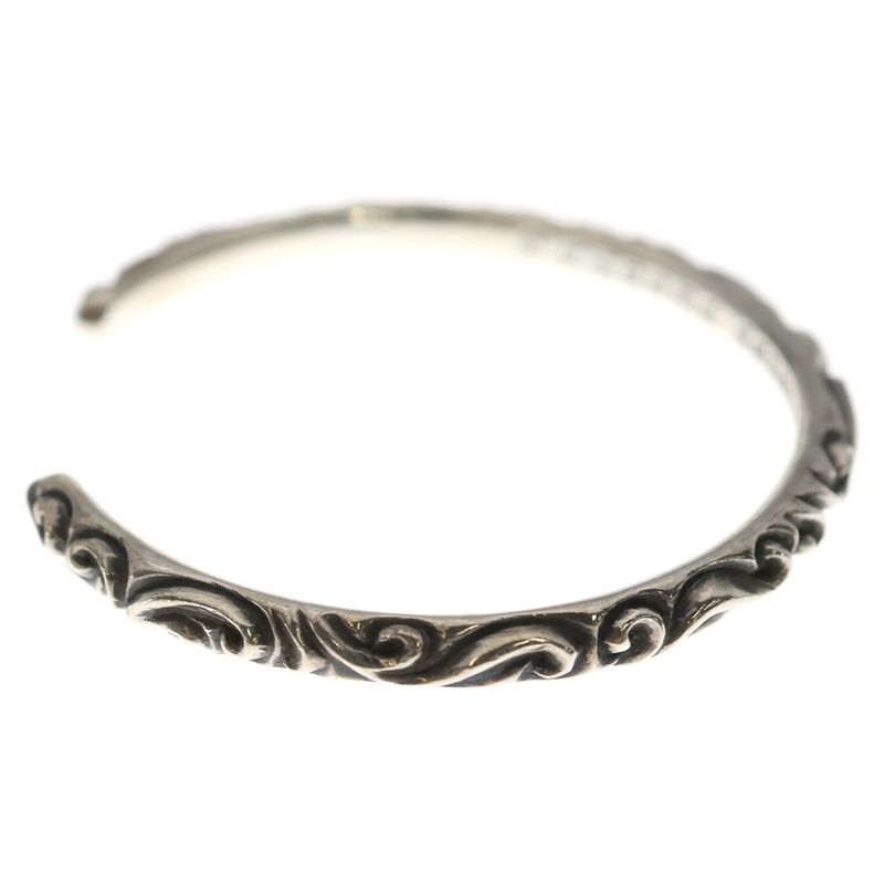 Chrome Hearts Bangle Scroll Band Bracelet Silver
