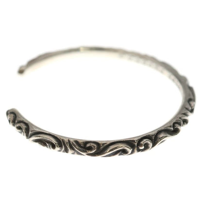 Chrome Hearts Bangle Scroll Band Bracelet Silver