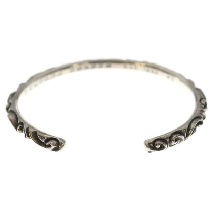Chrome Hearts Bangle Scroll Band Bracelet Silver