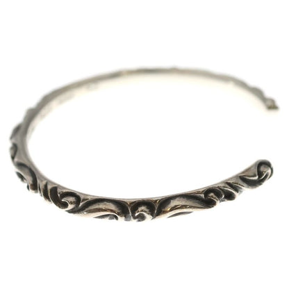 Chrome Hearts Bangle Scroll Band Bracelet Silver