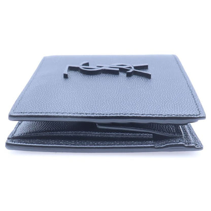 Saint Laurent Paris YSL Logo Cassandra Bifold Wallet Black