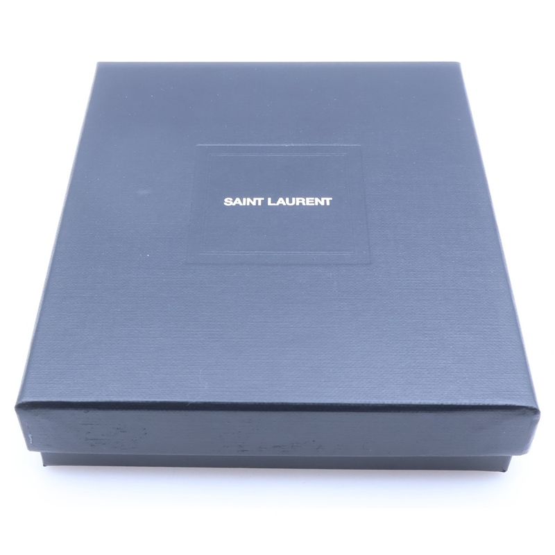 Saint Laurent Paris YSL Logo Cassandra Bifold Wallet Black